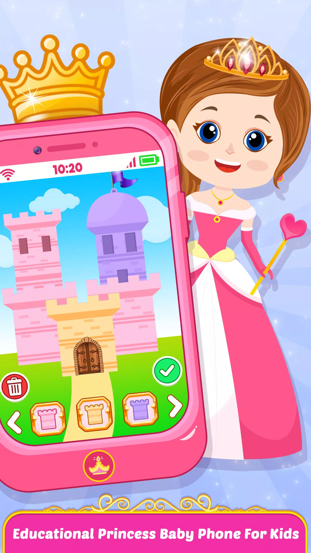 Pink Princess Baby Phone Screenshots