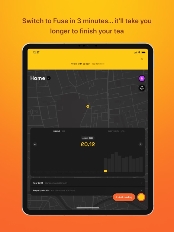 Fuse Energy iPad Screenshots