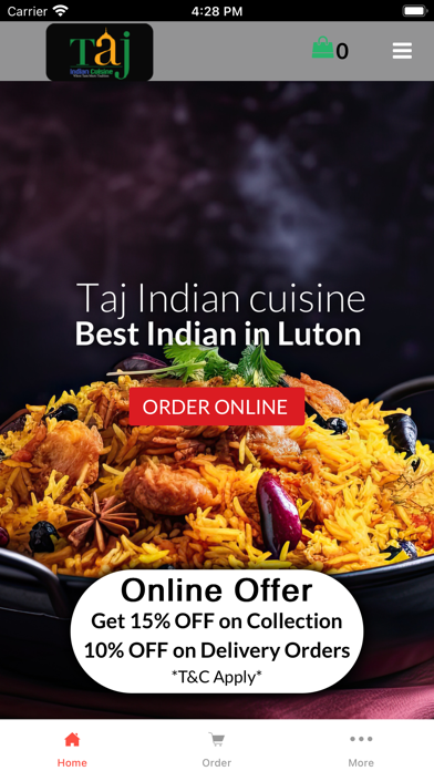 Taj Indian Cuisine Screenshots