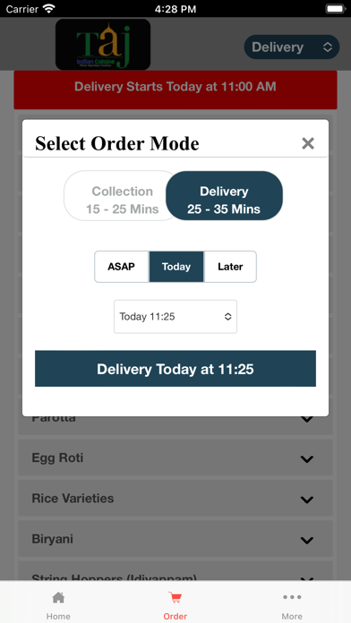 Taj Indian Cuisine Screenshots