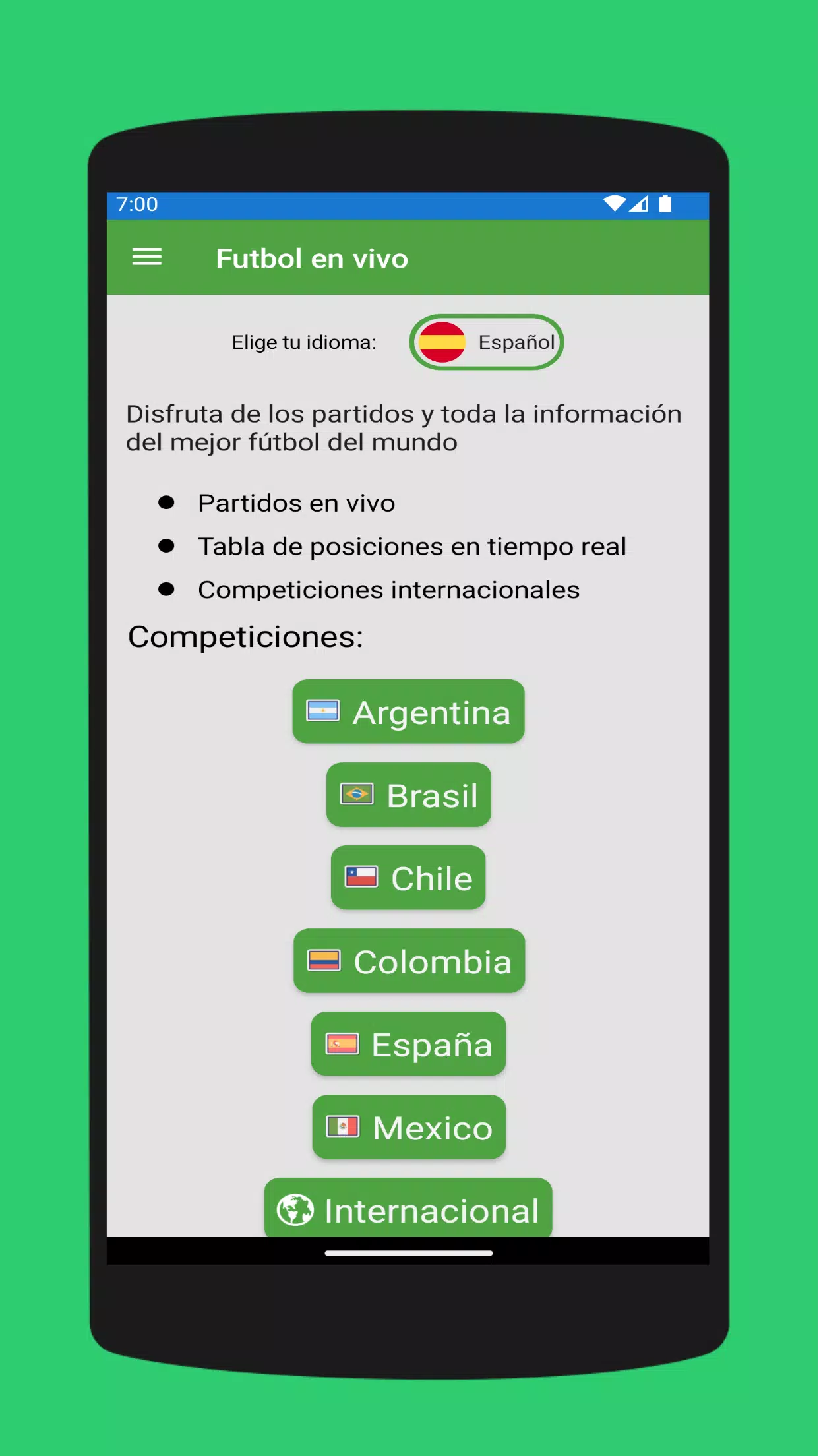 Live football matches Screenshots