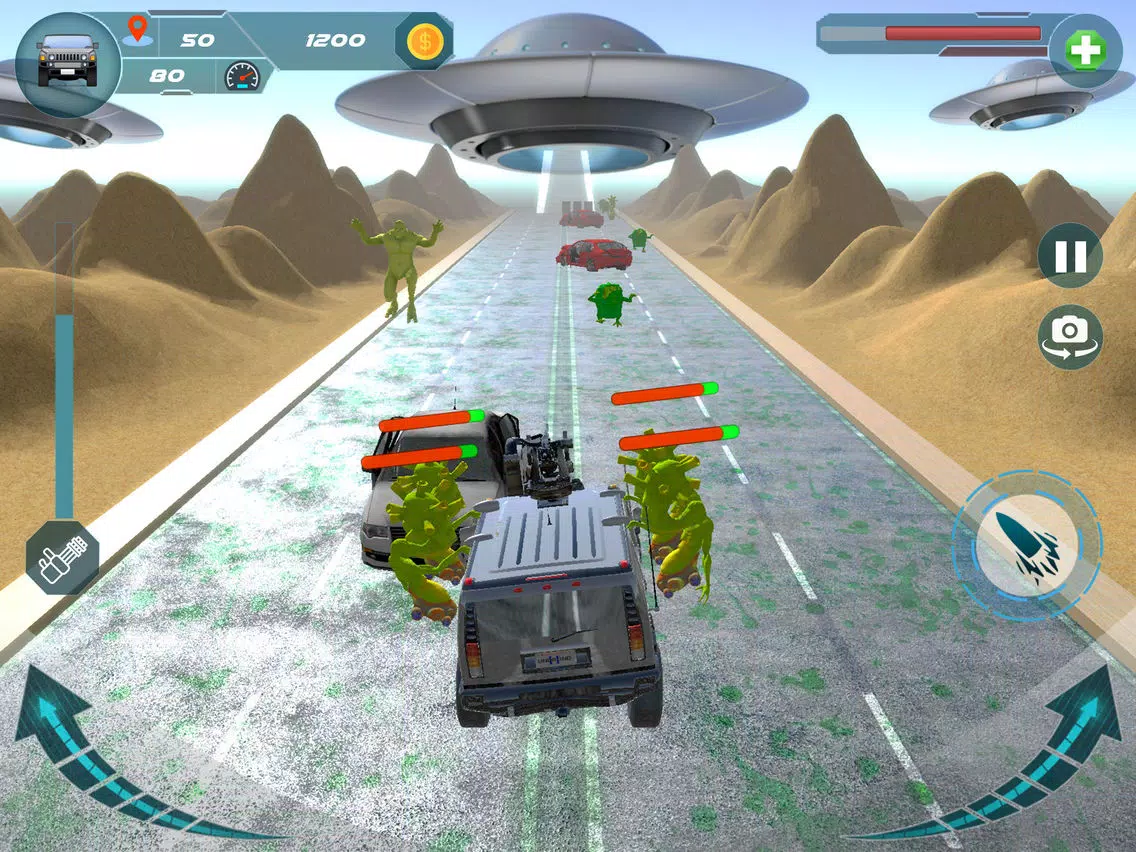 Angry Aliens Bad Land iPad  Screenshots