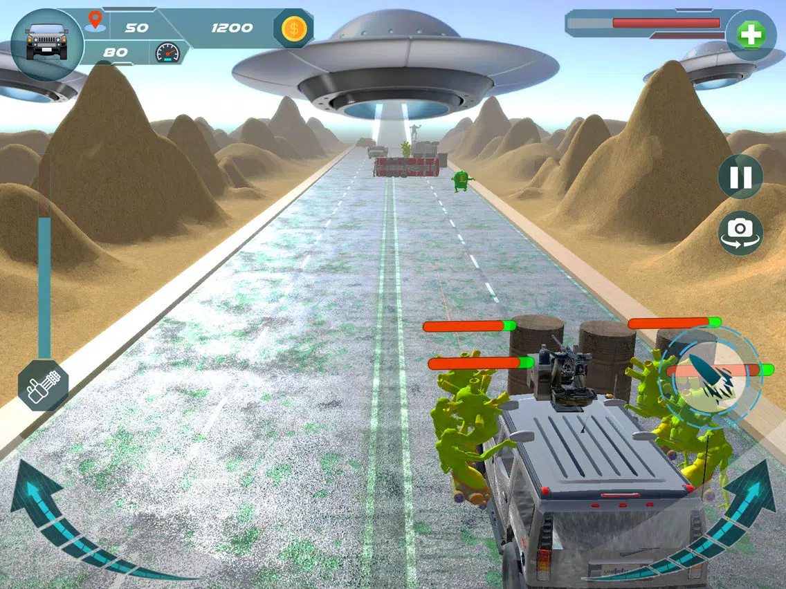 Angry Aliens Bad Land iPad  Screenshots