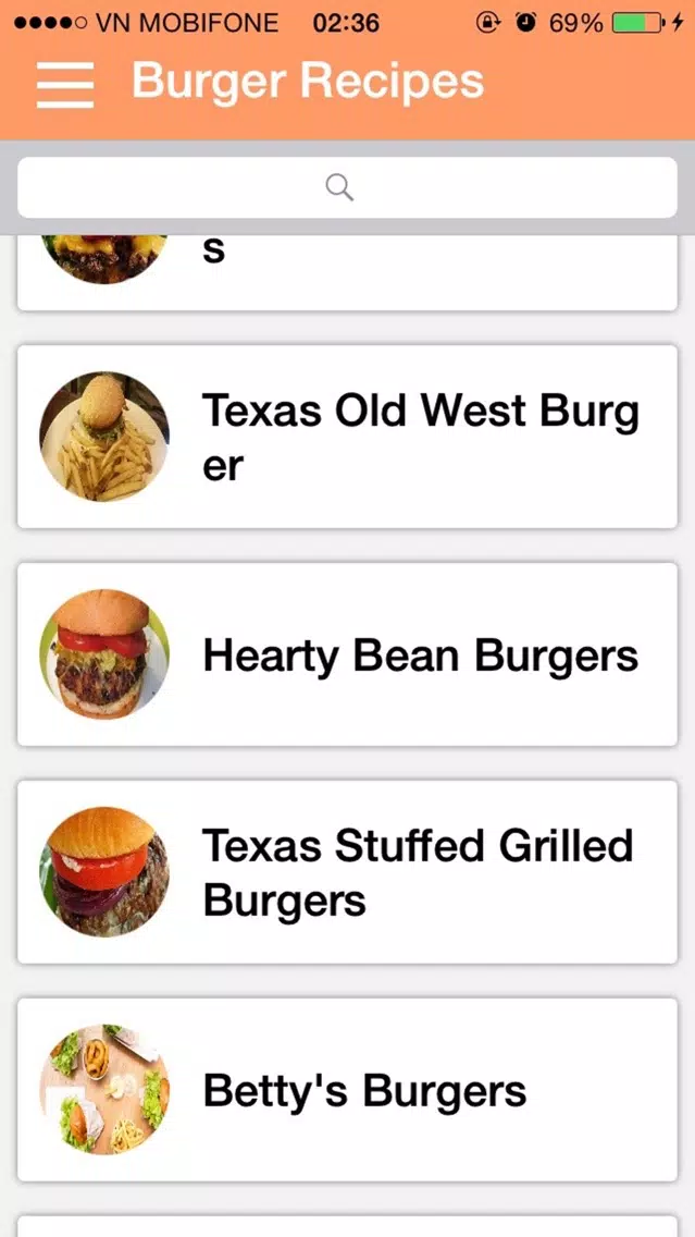 Burger Recipes - Beef Burgers,Veggie Burgers,Chicken Burgers,Burger Sauces Screenshots
