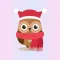 Cute Christmas Owls - Fx Sticker