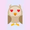 Simple owl emojis - Fx Sticker