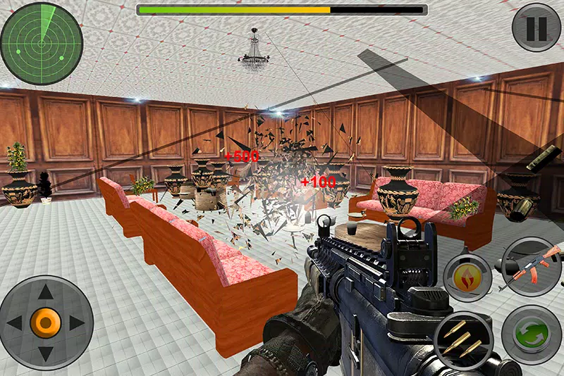 House Interior Destruction Shooting Sim Screenshots