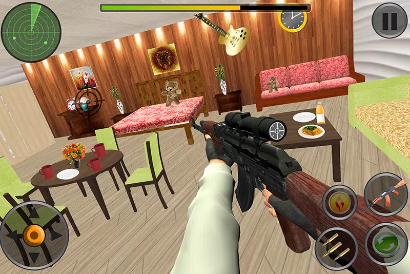 House Interior Destruction Shooting Sim Screenshots