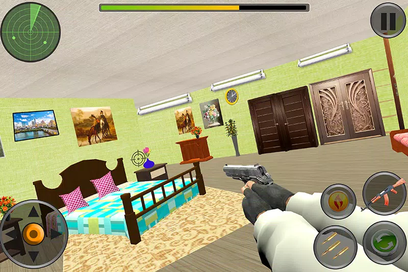 House Interior Destruction Shooting Sim Screenshots