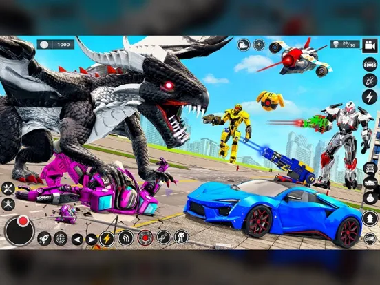 Zrzuty ekranu Dragon Robot FireFighter Truck iPad 