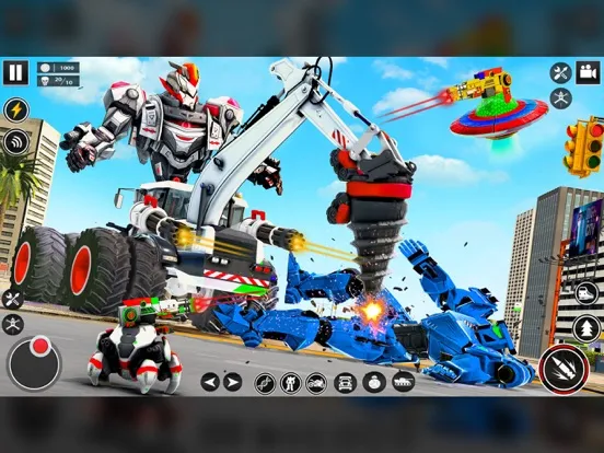 Zrzuty ekranu Dragon Robot FireFighter Truck iPad 