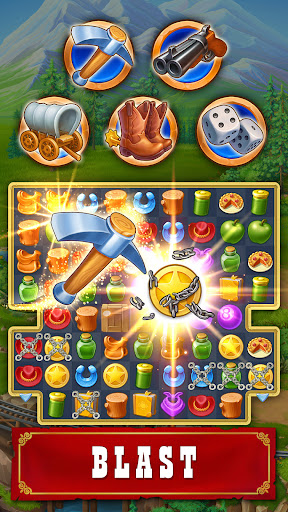 Jewels of the Wild West・Match3 Screenshots