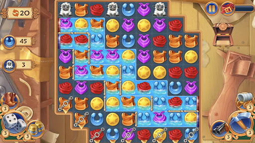 Jewels of the Wild West・Match3 Screenshots