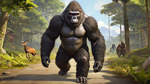 Angry Wild Gorilla Animal Game Screenshots