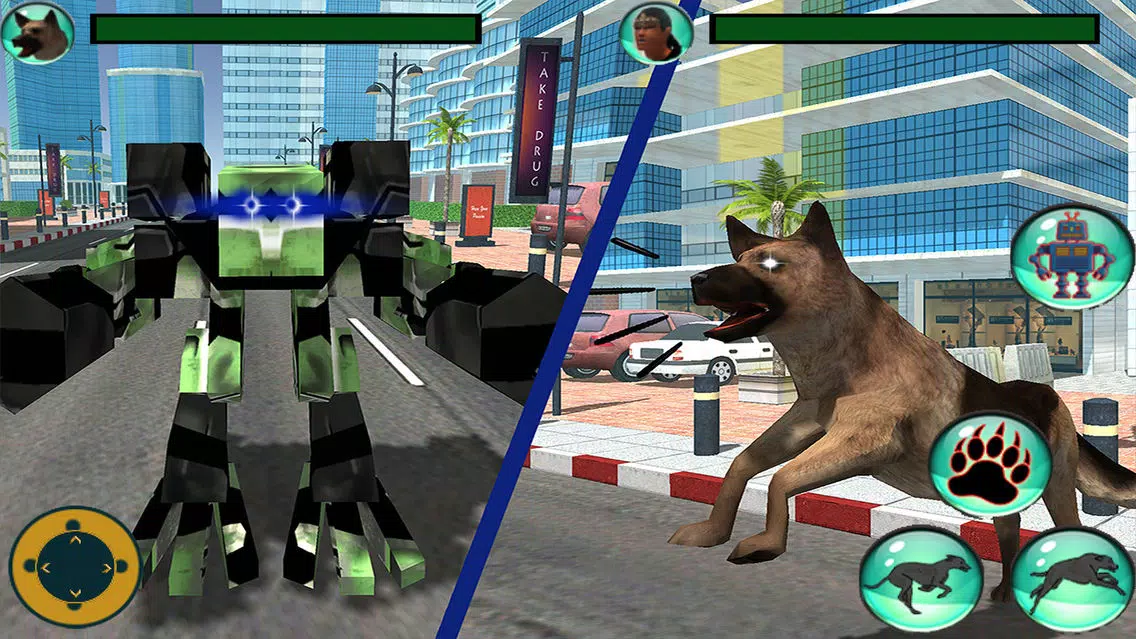 ภาพหน้าจอของ Police Dog Robot Transformation