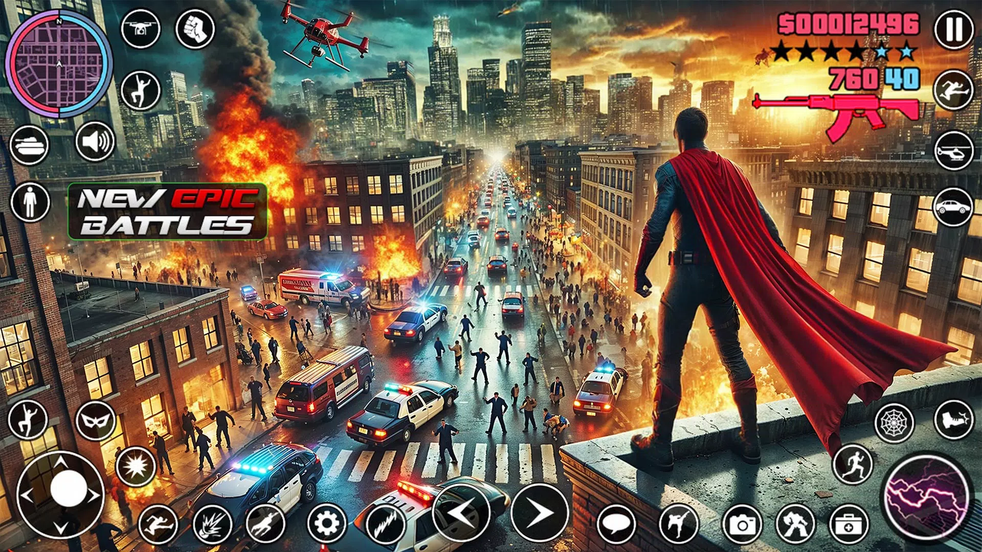 Superhero Open World Rope hero Screenshots