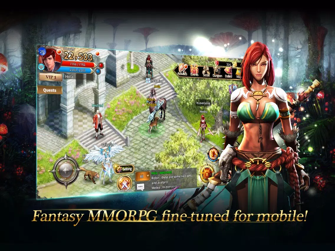 Arcane Online - Best 2D MMORPG iPad  स्क्रीनशॉट