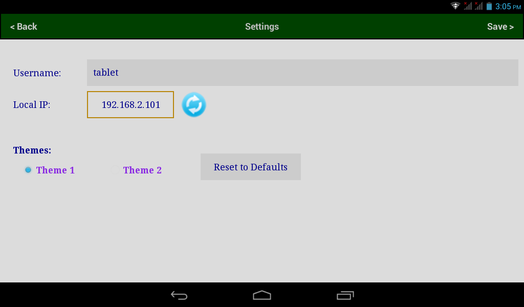 Wireless Conversation Screenshots