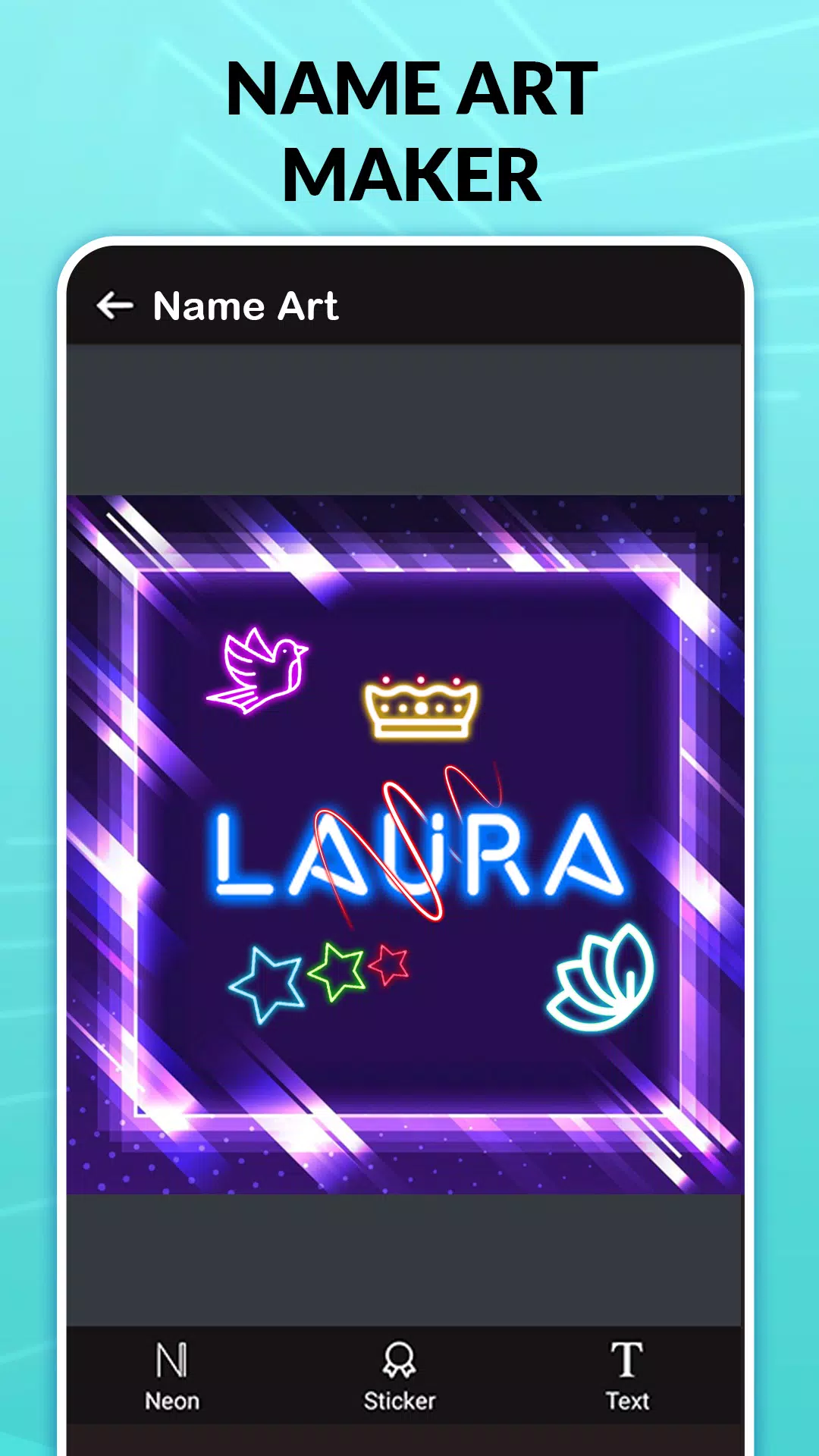 Name Editing App -Style Art Screenshots