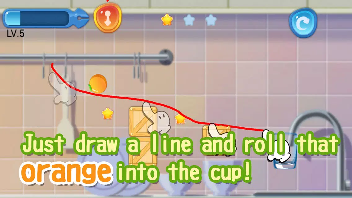 Ảnh chụp màn hình của The Rolling Orange and Pencil