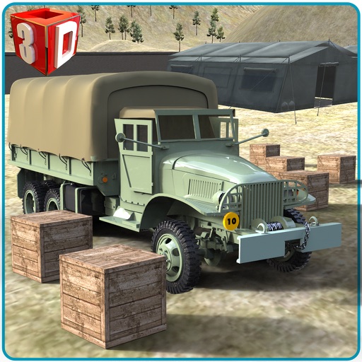 Army Cargo Truck Simulator - Deliver food supplies to military camps in this driving simulation game Army Cargo Truck Simulator - Deliver food supplies to military camps in this driving simulation game