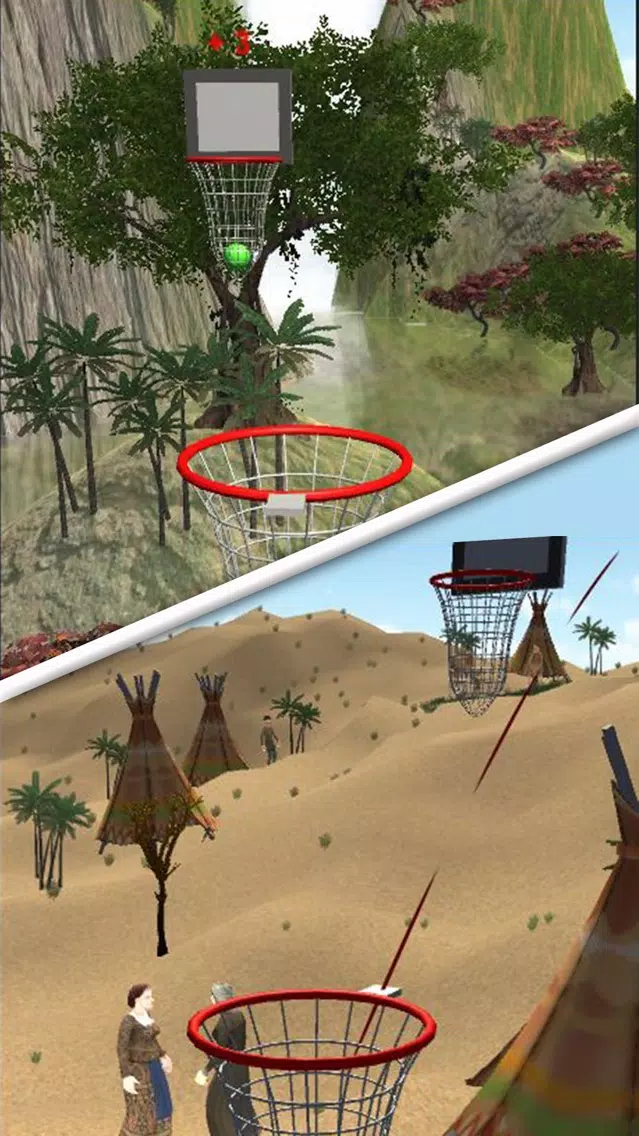 Jungle Ball Shot - Fling From Basket to Basket スクリーンショット