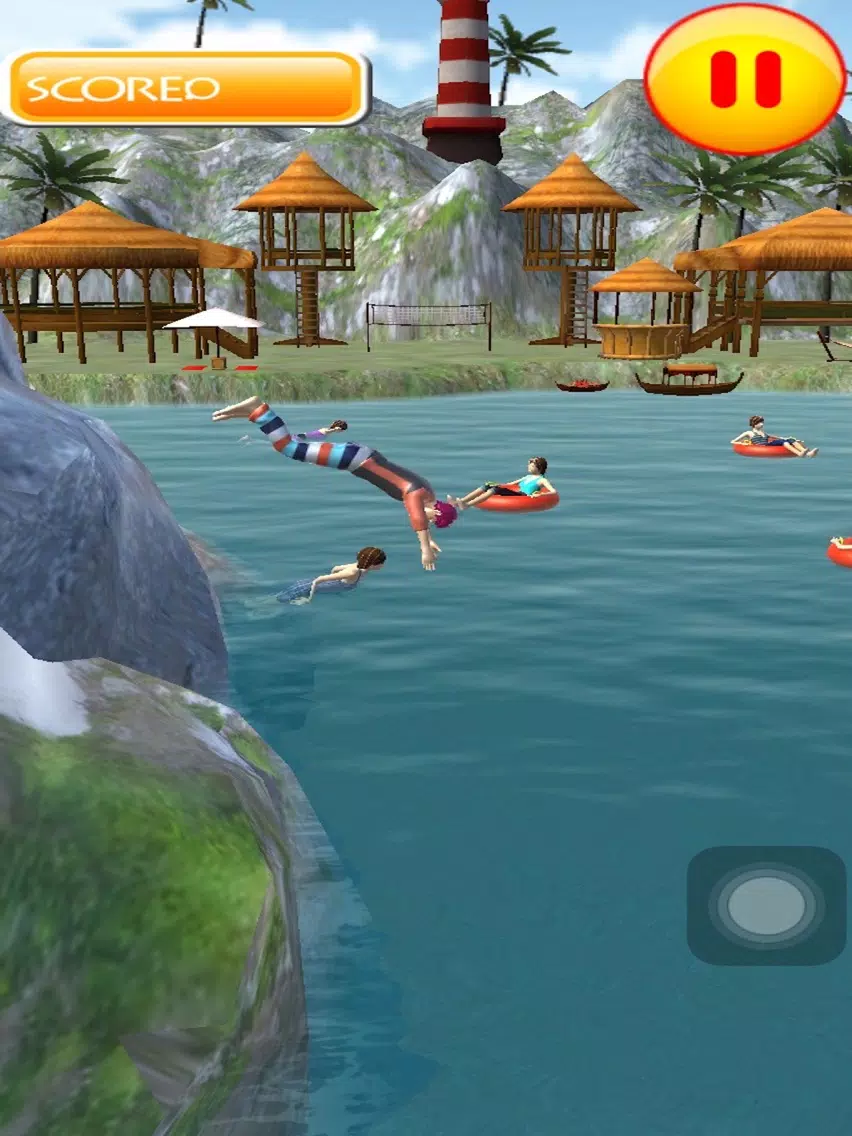 Flip Swim Diving : Cliff Jumping iPad Screenshots