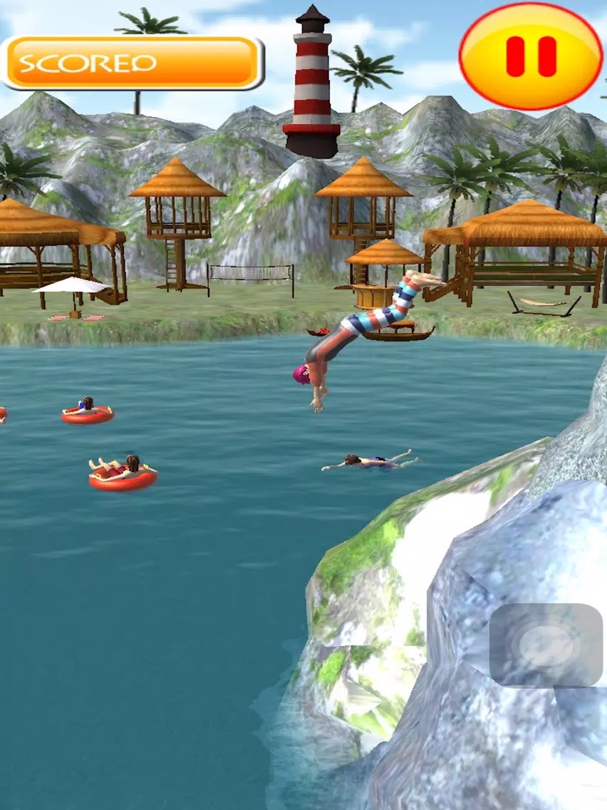 Flip Swim Diving : Cliff Jumping iPad Screenshots