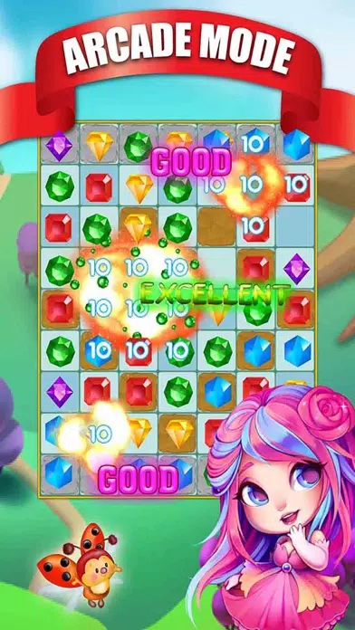 Tangkapan skrin The Jewel Star Quest World Mania Deluxe Edition HD