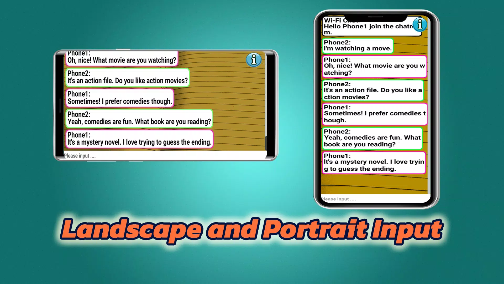 Wi-Fi Chat Screenshots