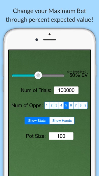 Max Bet Poker Odds Calculator Screenshots