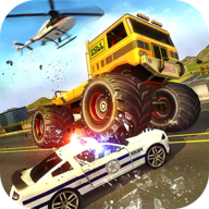 Police Chase Monster Car: City Cop Driver Escape Police Chase Monster Car: City Cop Driver Escape