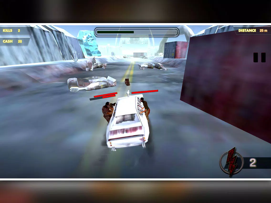 Tangkapan skrin Zombie Highway killer - Death Racing iPad 