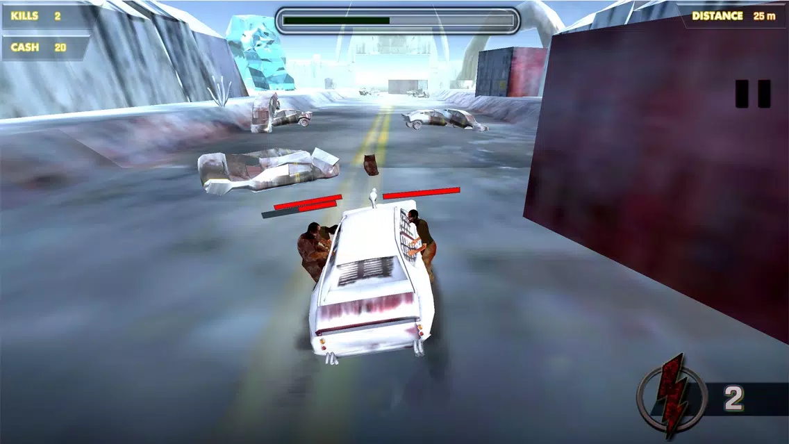 Tangkapan skrin Zombie Highway killer - Death Racing