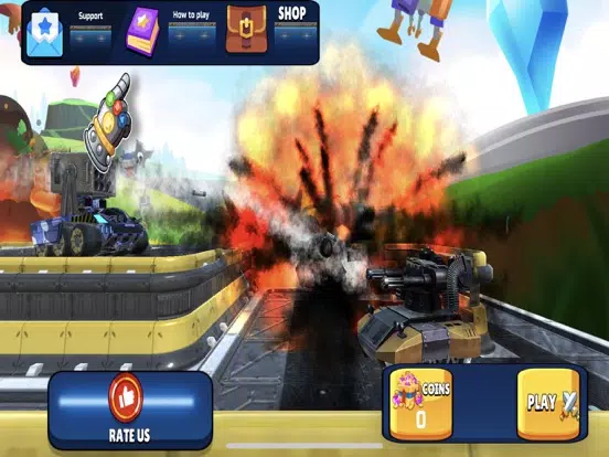 Tangkapan layar Attack of the Tanks iPad 