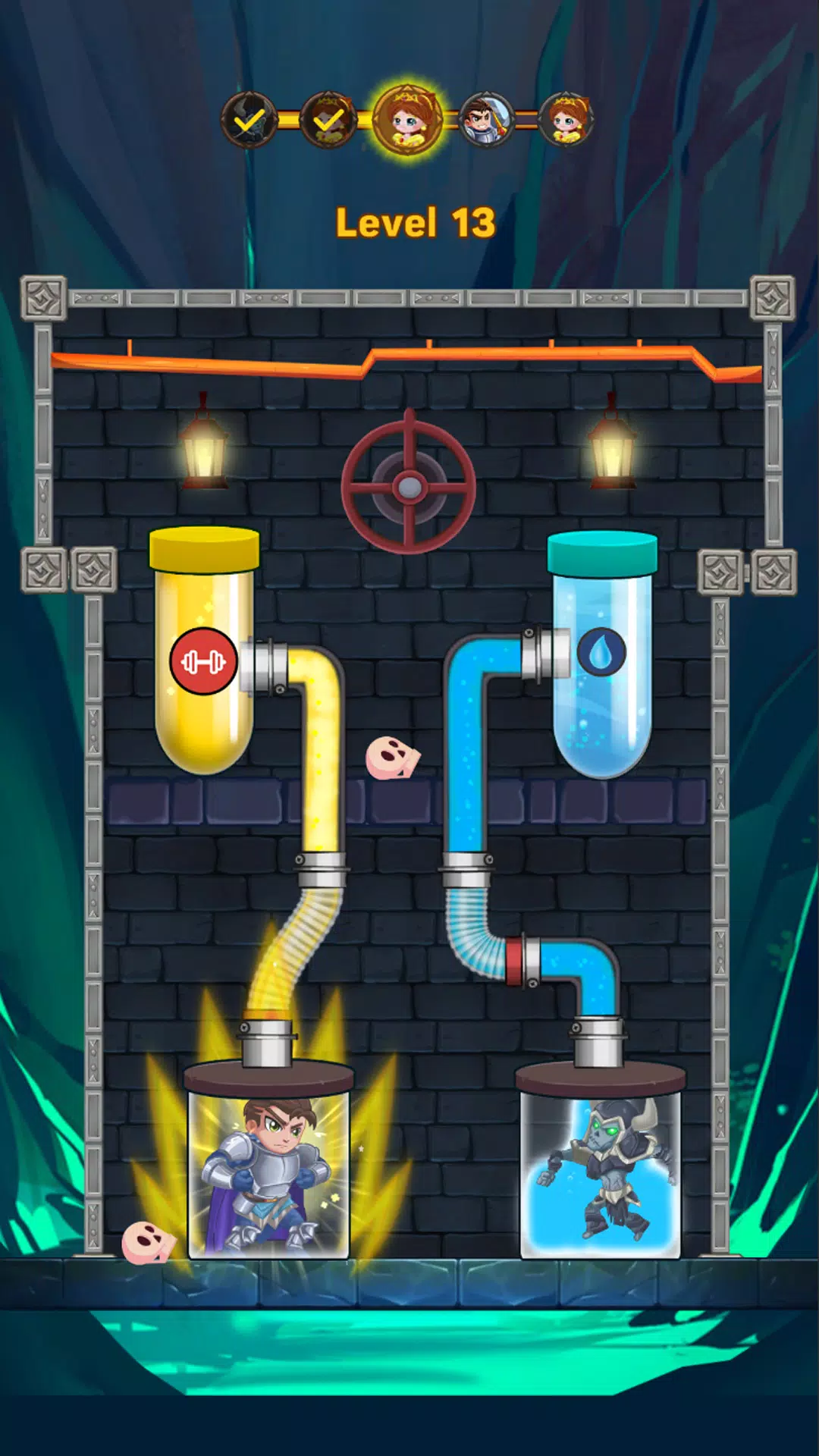 Tangkapan skrin Hero Pipe Rescue