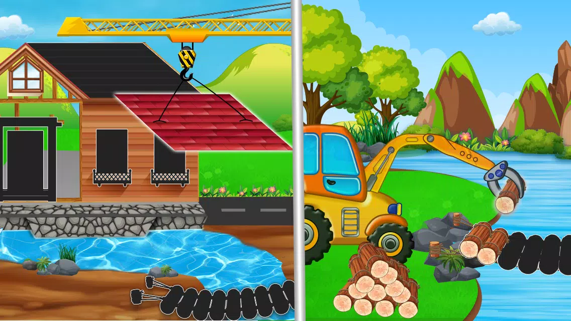 Kids Construction City builder Screenshots