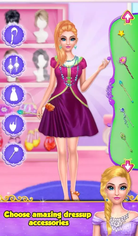 Girl Hair Do Design Salon Game Screenshots