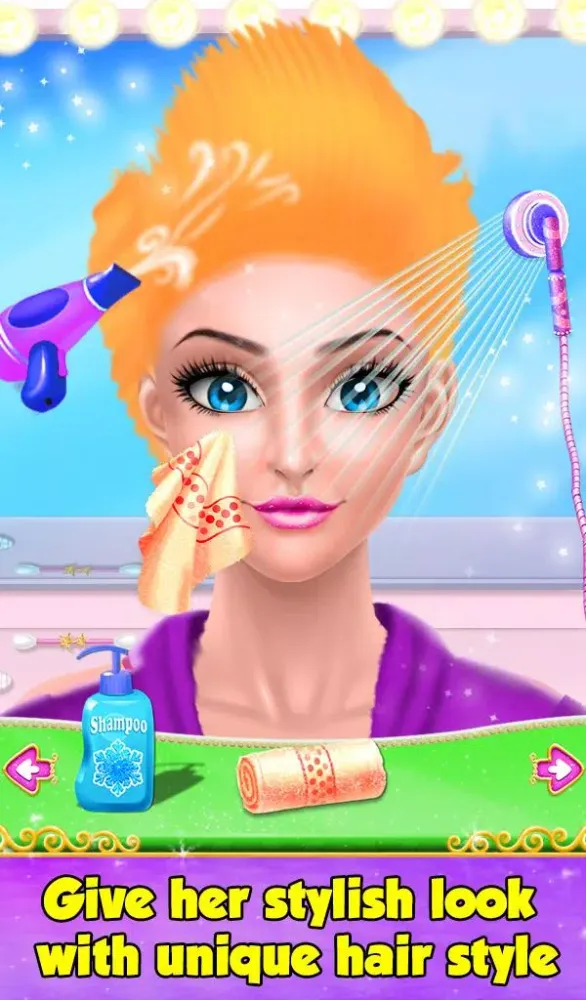 Girl Hair Do Design Salon Game Screenshots