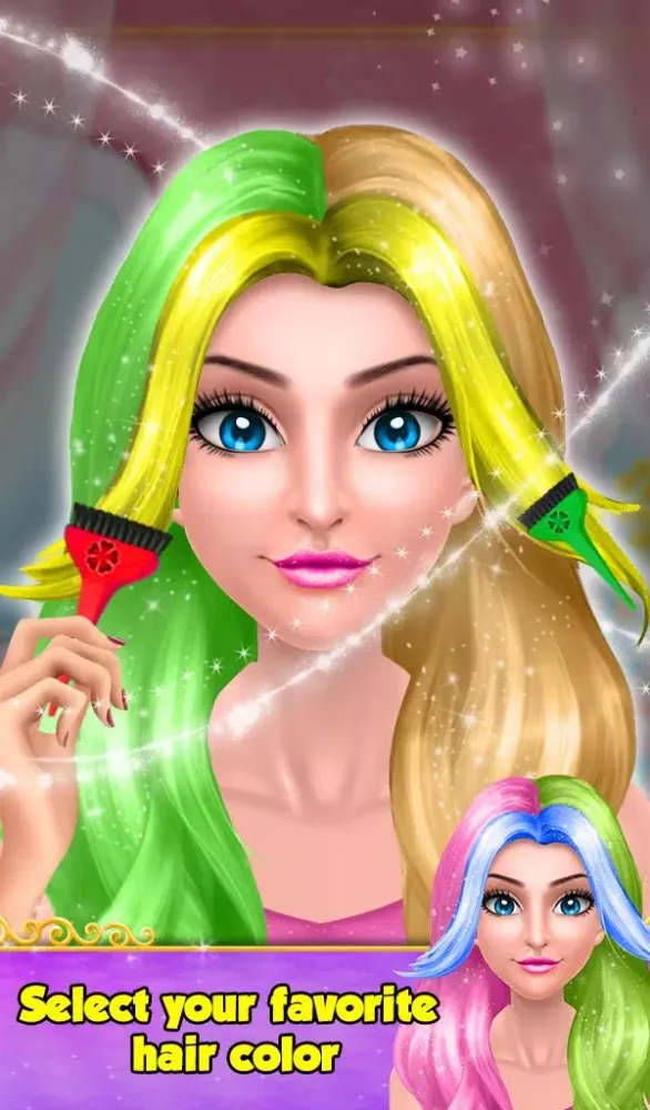 Girl Hair Do Design Salon Game Screenshots
