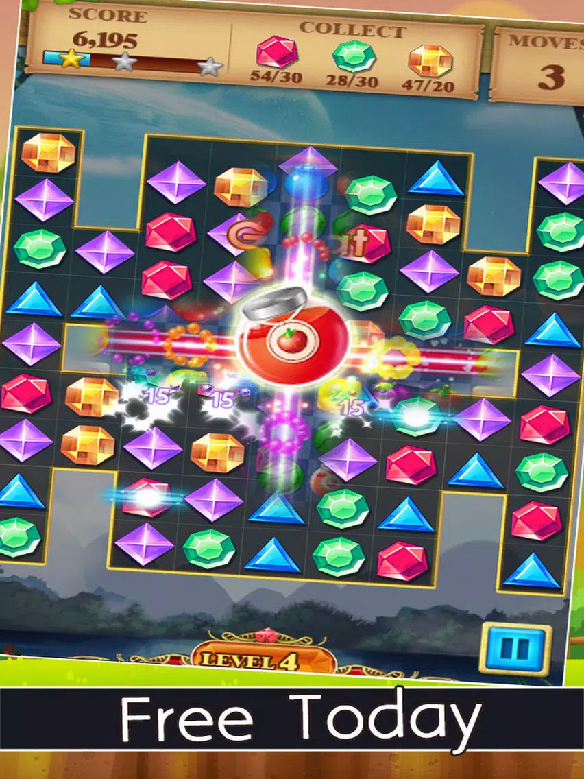 Cute Jewels Star Match 3 Free 2016 Edition iPad Screenshots