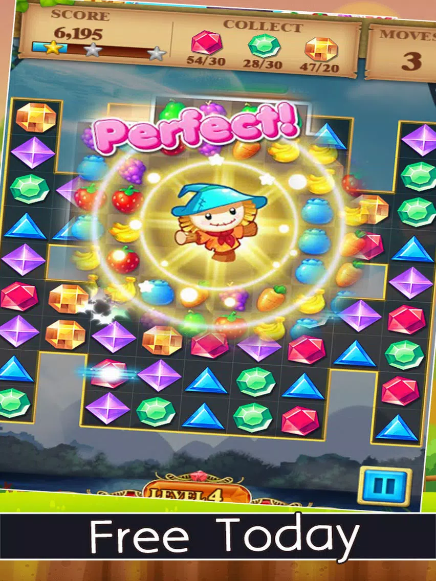 Cute Jewels Star Match 3 Free 2016 Edition iPad Screenshots