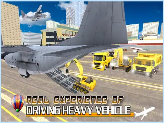 Cargo Plane Heavy Machine - Heavy Machinery Transport Flight Simulator iPad  Screenshots