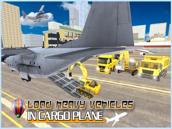 Cargo Plane Heavy Machine - Heavy Machinery Transport Flight Simulator iPad  Screenshots