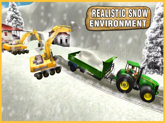 Excavator Snow Loader Tractor iPad  Screenshots