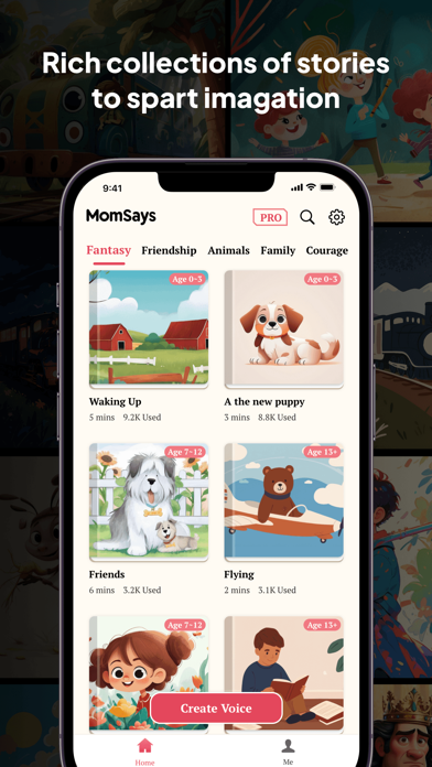 MomSays: AI Bedtime Stories Screenshots