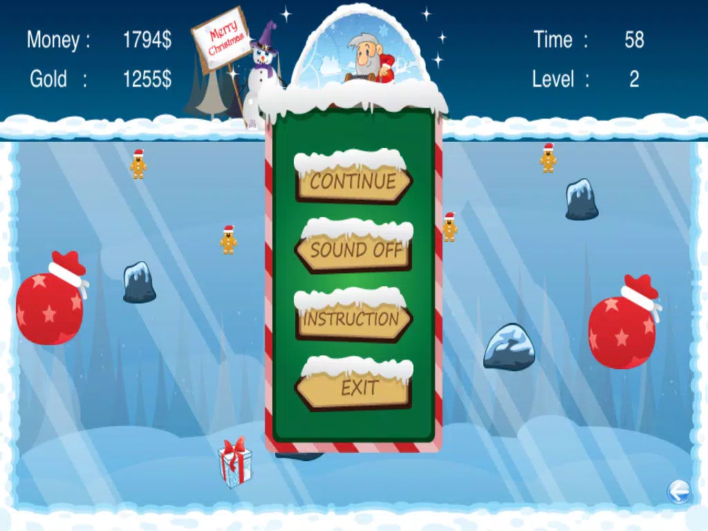 ภาพหน้าจอของ ChristmasMiner iPad 