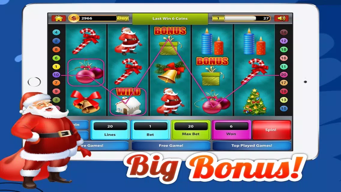 A Christmas Holiday Slot-Machine - Santa's Lucky Slots Screenshots