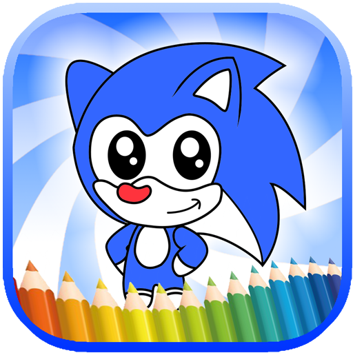 Soni Coloring Blue Hedgehogs.
