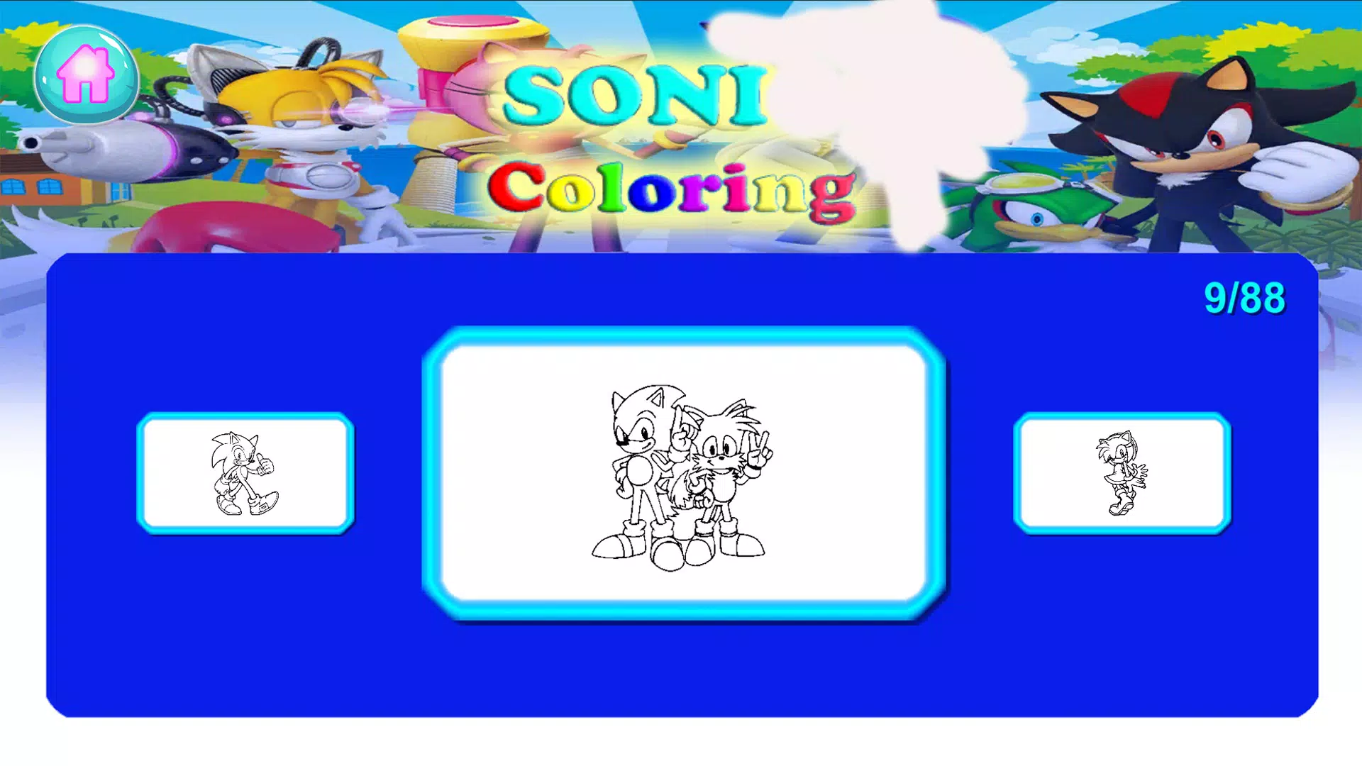 Soni Coloring Blue Hedgehogs. Screenshots
